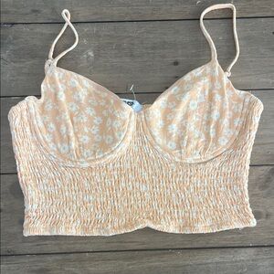 RSQ Peach Floral Camisole Top